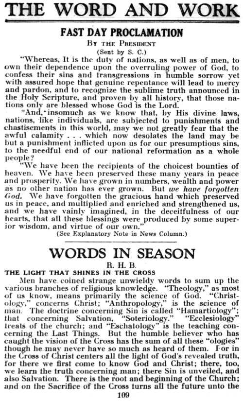 Word and Work, Vol. 31, No. 6, June 1937, p. 109