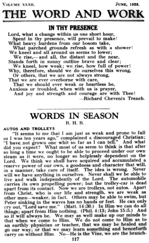 Word and Work, Vol. 32, No. 6, June 1938, p. 117