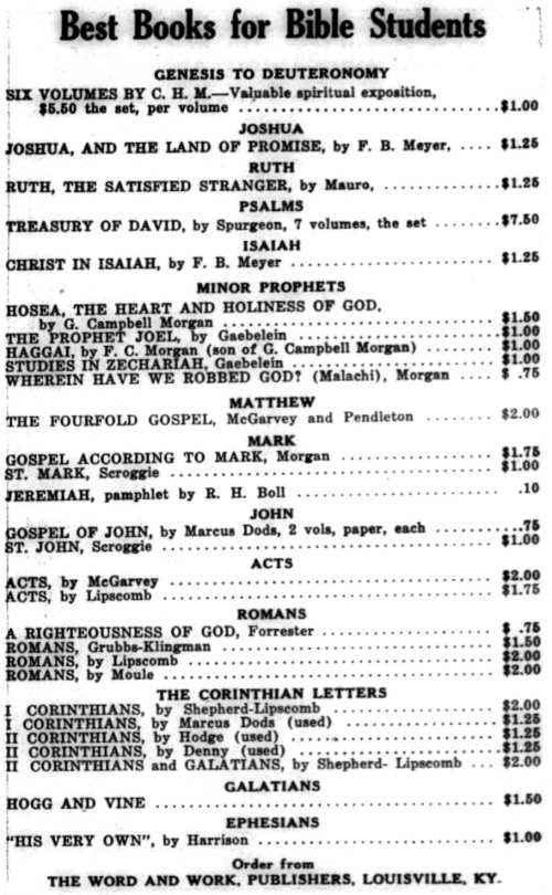 Word and Work, Vol. 33, No. 11, November 1939, p. 260