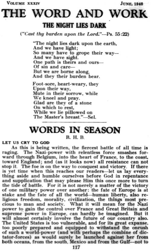 Word and Work, Vol. 34, No. 6, June 1940, p. 117