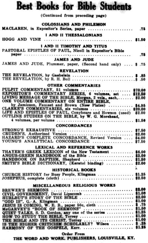 Word and Work, Vol. 34, No. 11, November 1940, p. 239