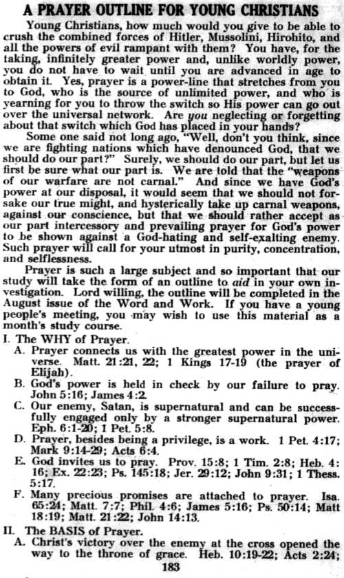 Word and Work, Vol. 36, No. 7, July 1942, p. 183