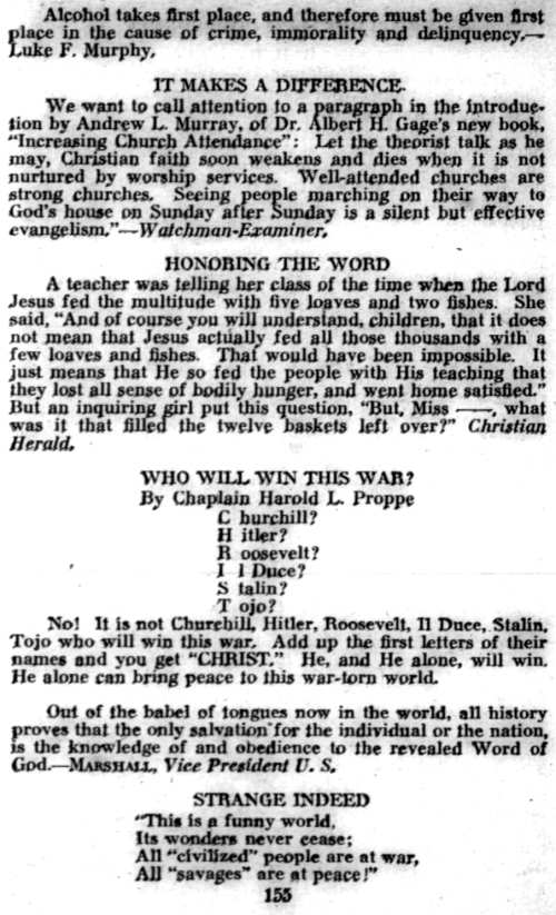 Word and Work, Vol. 38, No. 7, July 1944, p. 155