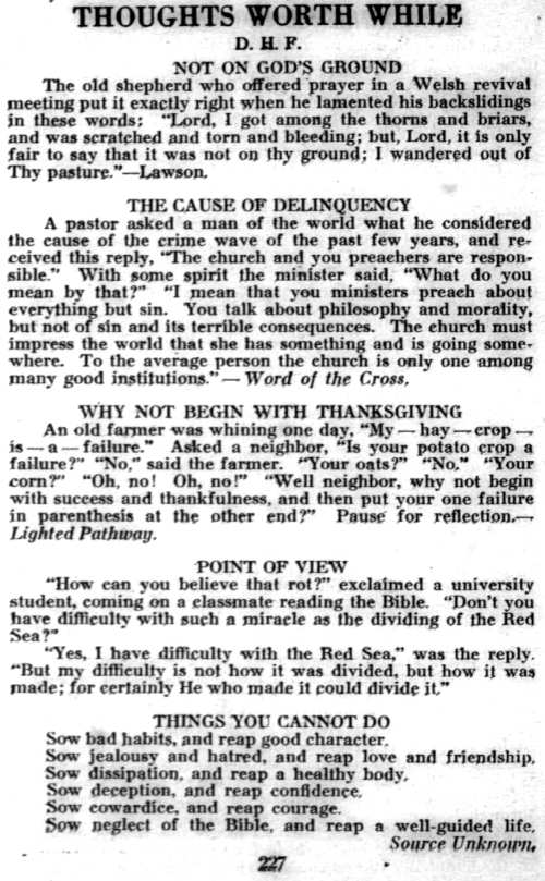 Word and Work, Vol. 38, No. 10, October 1944, p. 227