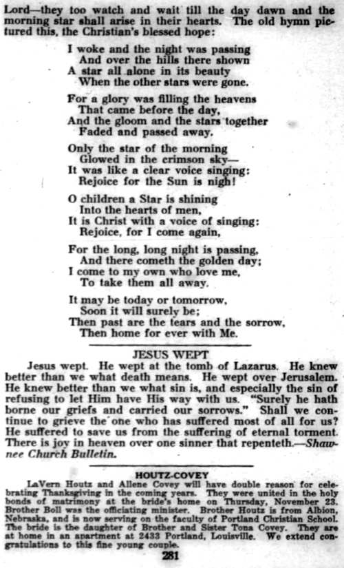 Word and Work, Vol. 38, No. 12, December 1944, p. 281