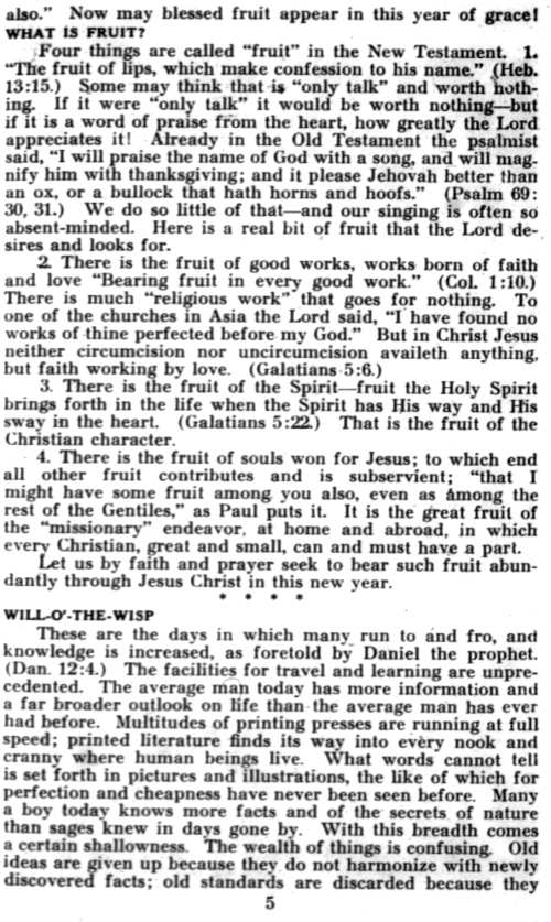 Word and Work, Vol. 39, No. 1, January 1945, p. 5