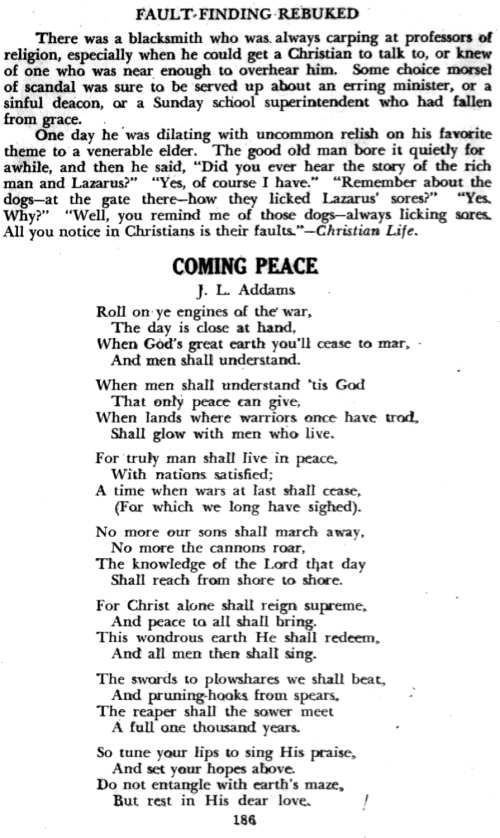 Word and Work, Vol. 39, No. 8, August 1945, p. 186