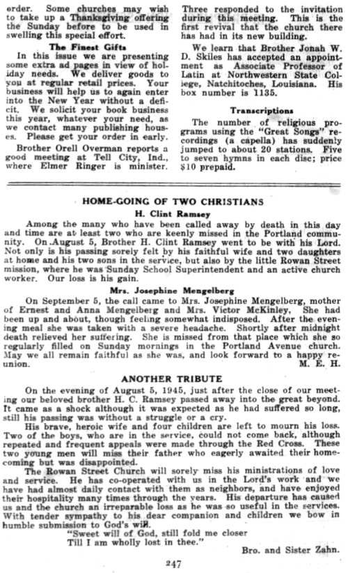 Word and Work, Vol. 39, No. 11, November 1945, p. 247