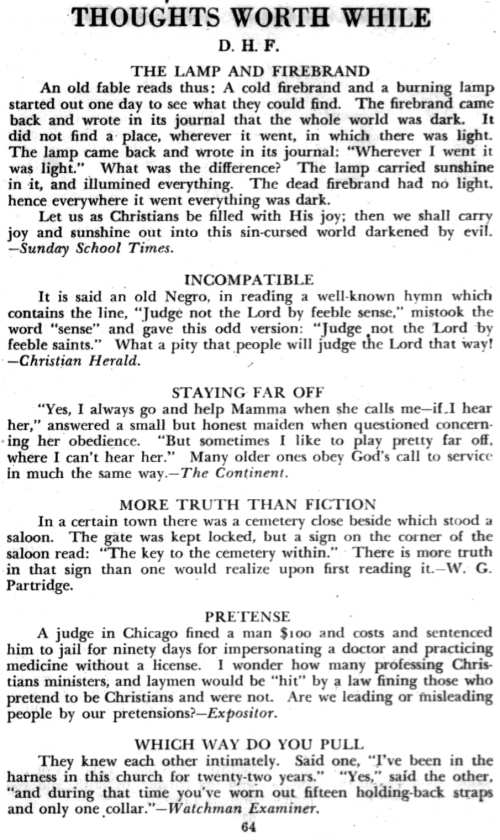 Word and Work, Vol. 40, No. 3, March 1946, p. 64