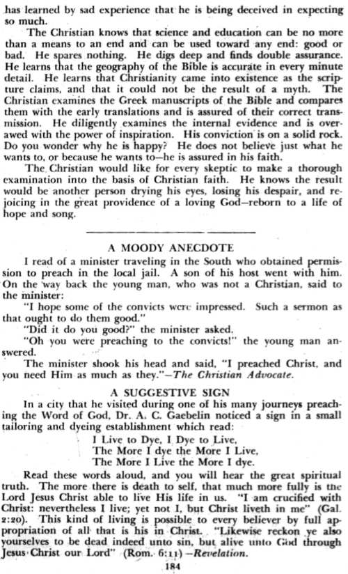 Word and Work, Vol. 40, No. 8 August 1946, p. 184