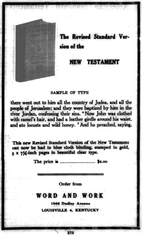 Word and Work, Vol. 40, No. 11, November 1946, p. 270