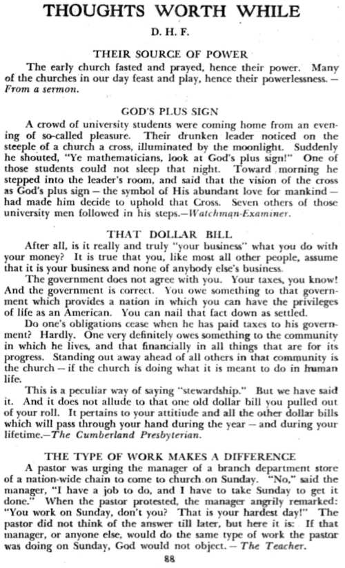 Word and Work, Vol. 41, No. 4, April 1947, p. 88