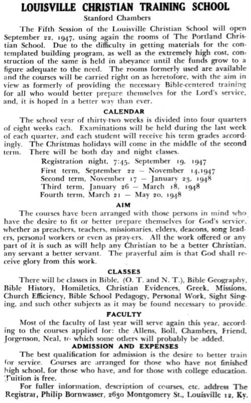 Word and Work, Vol. 41, No. 8, August 1947, Inside Front Cover