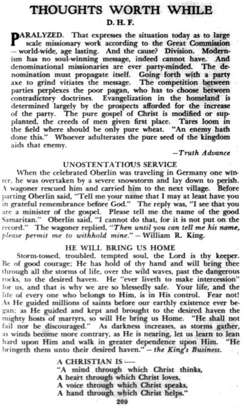 Word and Work, Vol. 41, No. 9, September 1947, p. 209