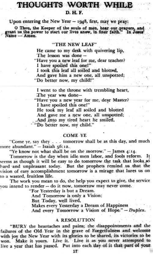 Word and Work, Vol. 42, No. 1, January 1948, p. 17