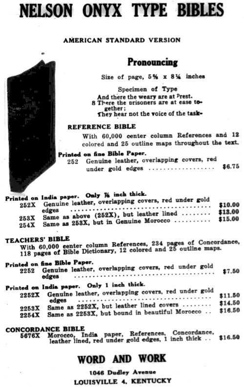 Word and Work, Vol. 42, No. 11, November 1948, p. 262