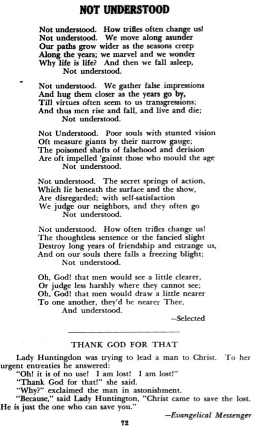 Word and Work, Vol. 43, No. 3, March 1949, p. 72