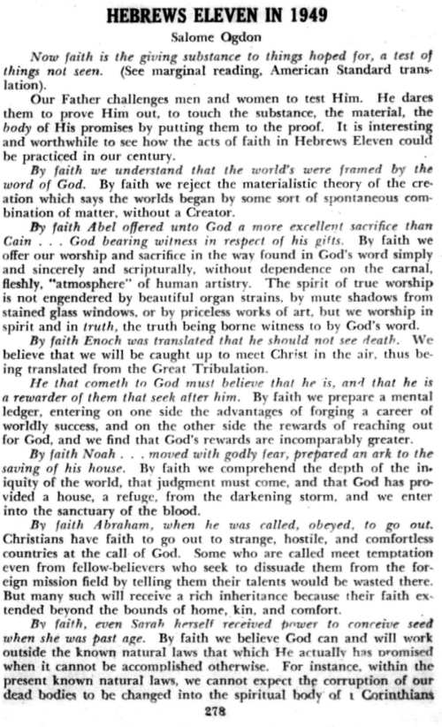 Word and Work, Vol. 43, No. 12, December 1949, p. 278