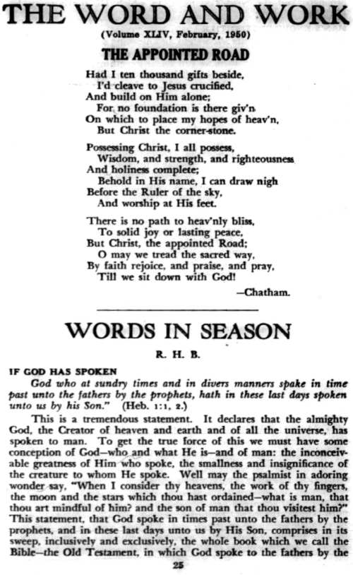 Word and Work, Vol. 44, No. 2, February 1950, p. 25