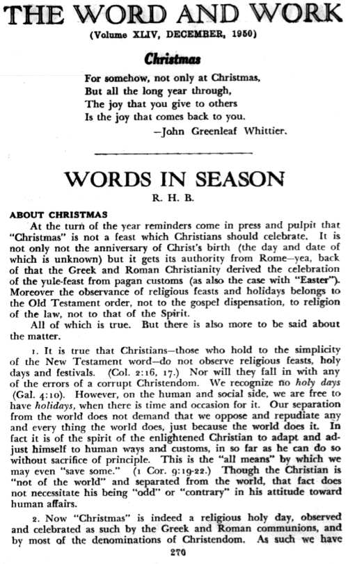 Word and Work, Vol. 44, No. 12, December 1950, p. 270