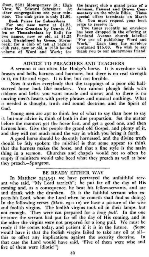 Word and Work, Vol. 45, No. 2, February 1951, p. 30