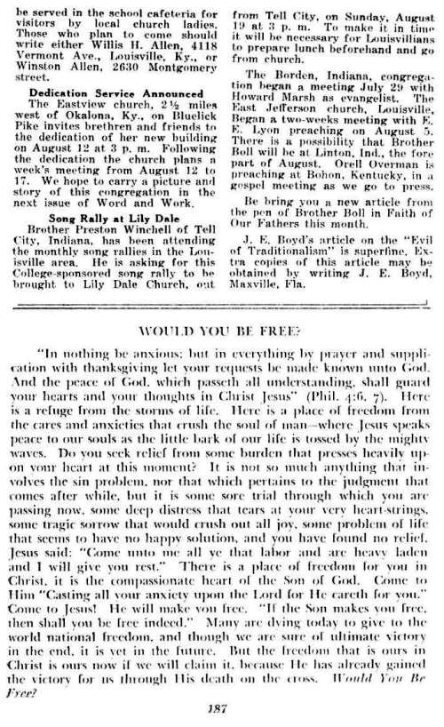 Word and Work, Vol. 45, No. 8, August 1951, p. 187