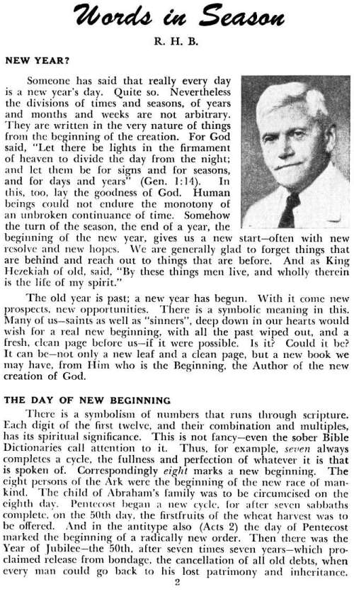 Word and Work, Vol. 47, No. 1, January 1953, p. 2