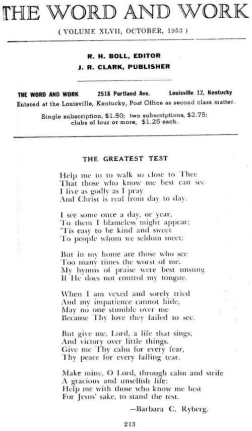 Word and Work, Vol. 47, No. 10, October 1953, p. 213