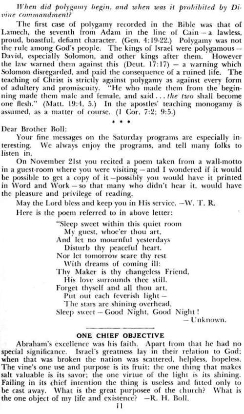 Word and Work, Vol. 48, No. 1, January 1954, p. 11