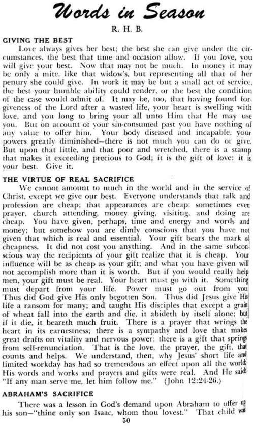 Word and Work, Vol. 48, No. 3, March 1954, p. 50