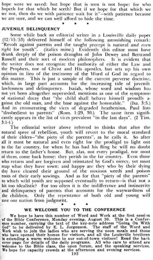 Word and Work, Vol. 48, No. 9, September 1954, p. 193