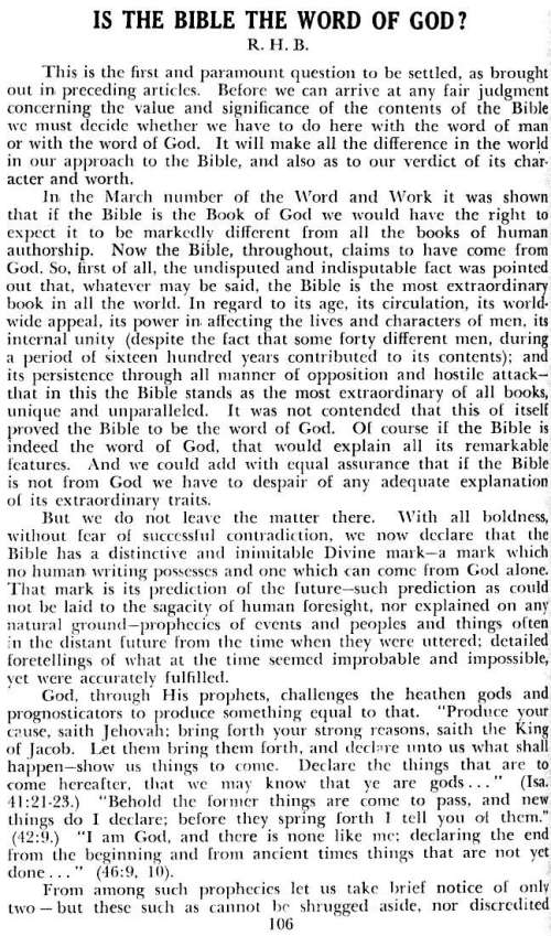 Word and Work, Vol. 49, No. 5, May 1955, p. 106