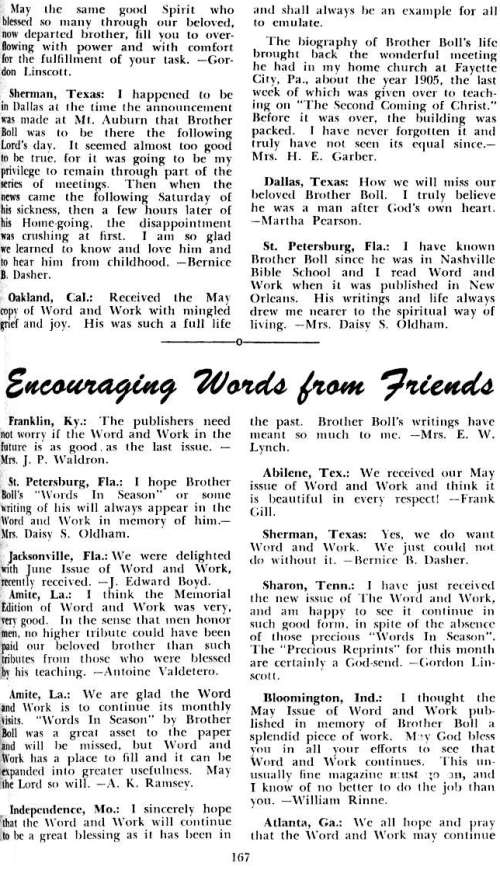 Word and Work, Vol. 50, No. 7, July 1956, p. 167