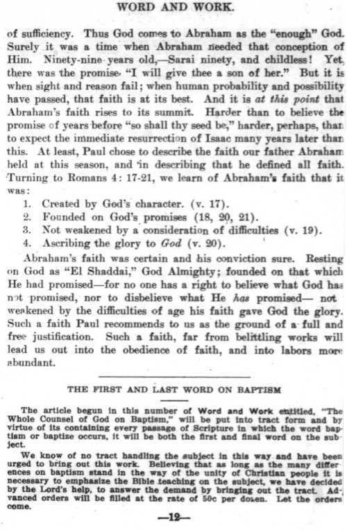 Word and Work, Vol. 7, No. 1, January 1914, p. 12