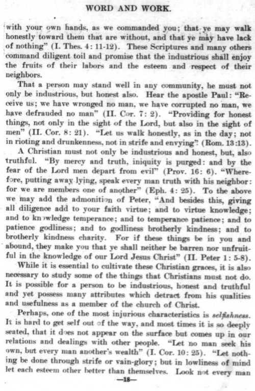 Word and Work, Vol. 7, No. 1, January 1914, p. 18