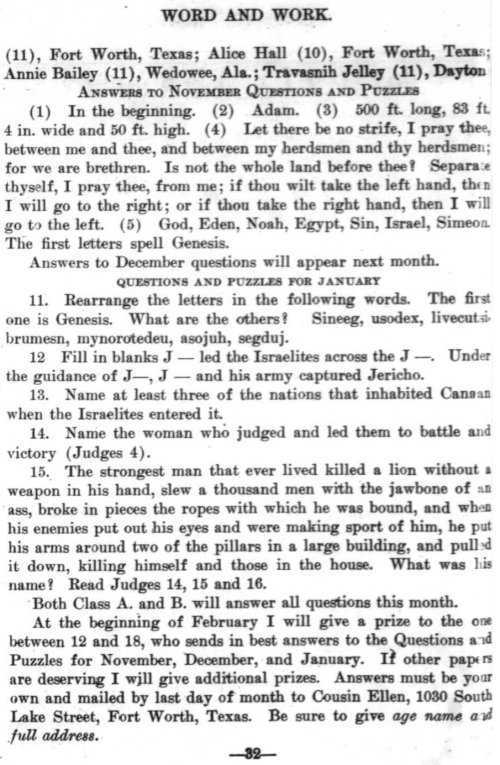 Word and Work, Vol. 7, No. 1, January 1914, p. 32