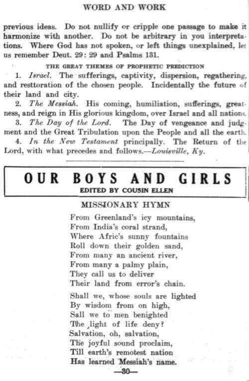 Word and Work, Vol. 7, No. 2, February 1914, p. 30