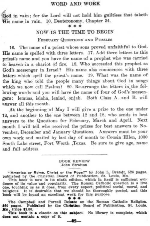 Word and Work, Vol. 7, No. 2, February 1914, p. 32