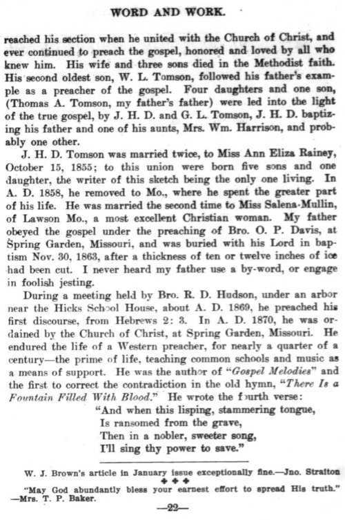 Word and Work, Vol. 7, No. 3, March 1914, p. 22