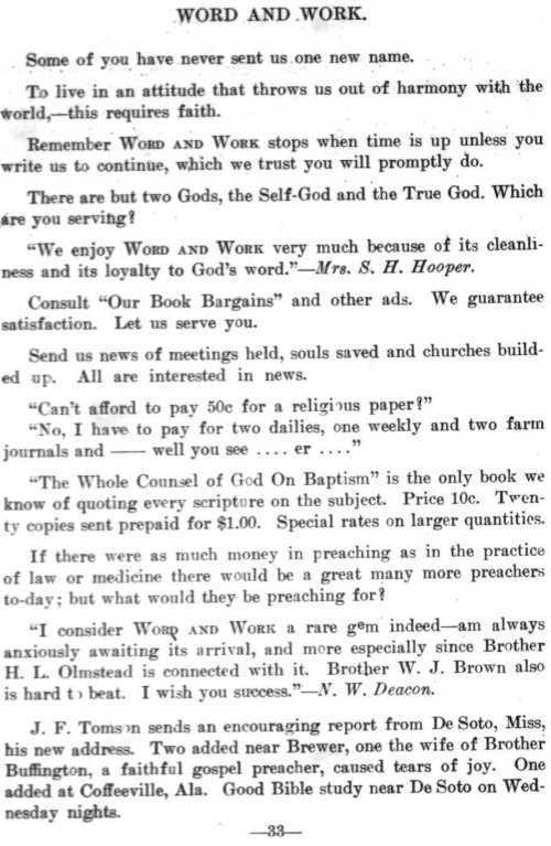 Word and Work, Vol. 7, No. 3, March 1914, p. 33