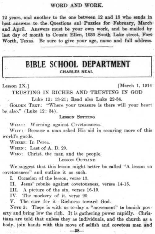 Word and Work, Vol. 7, No. 3, March 1914, p. 38