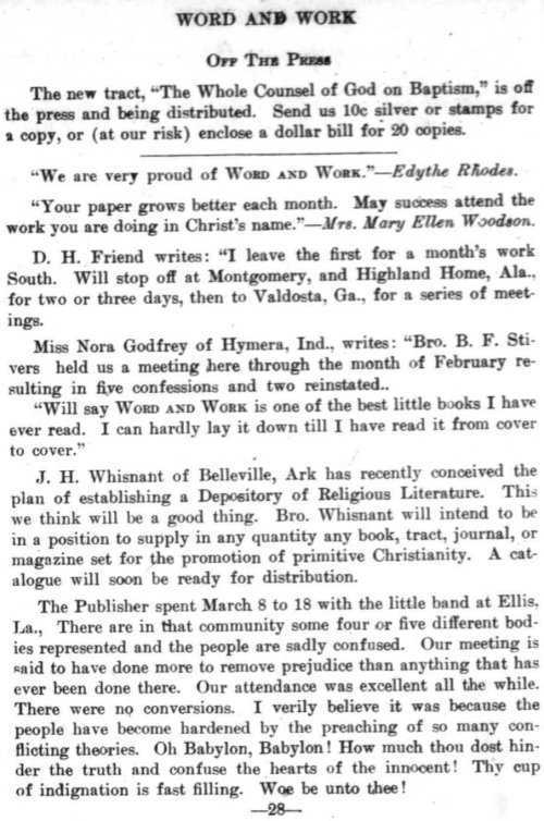 Word and Work, Vol. 7, No. 4, April 1914, p. 28