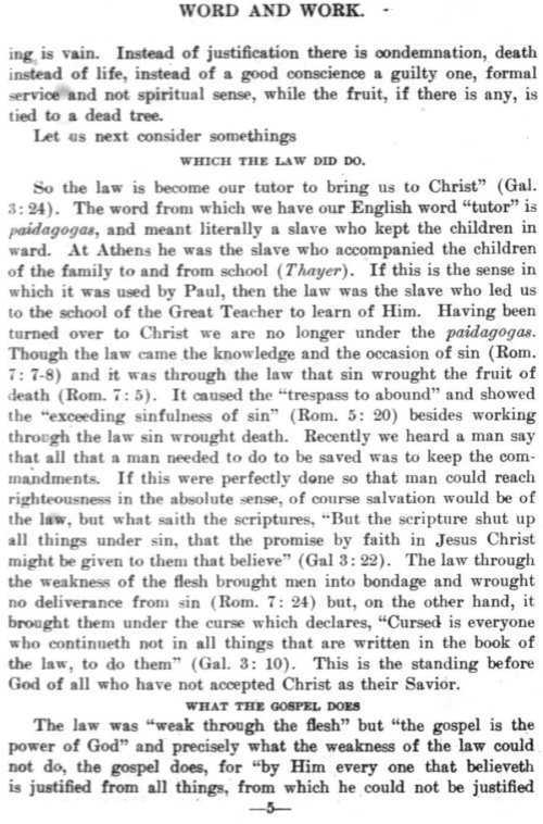 Word and Work, Vol. 7, No. 5, May 1914, p. 5