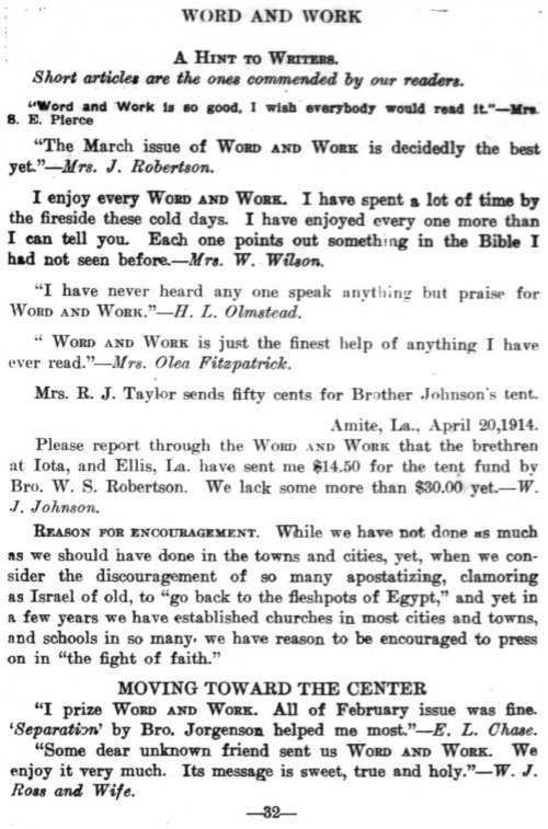 Word and Work, Vol. 7, No. 5, May 1914, p. 32