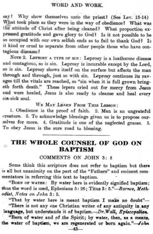 Word and Work, Vol. 7, No. 5, May 1914, p. 43