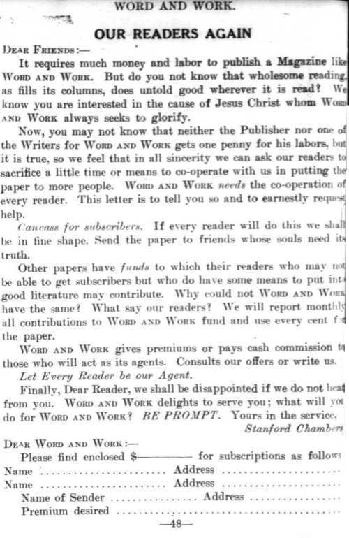 Word and Work, Vol. 7, No. 5, May 1914, p. 48