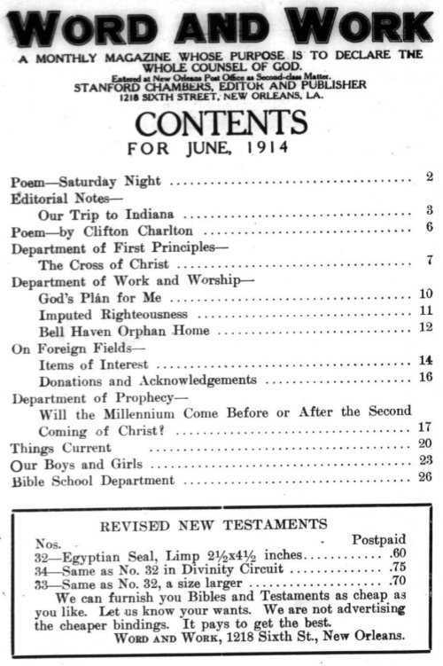 Word and Work, Vol. 7, No. 6, June 1914, p. 1