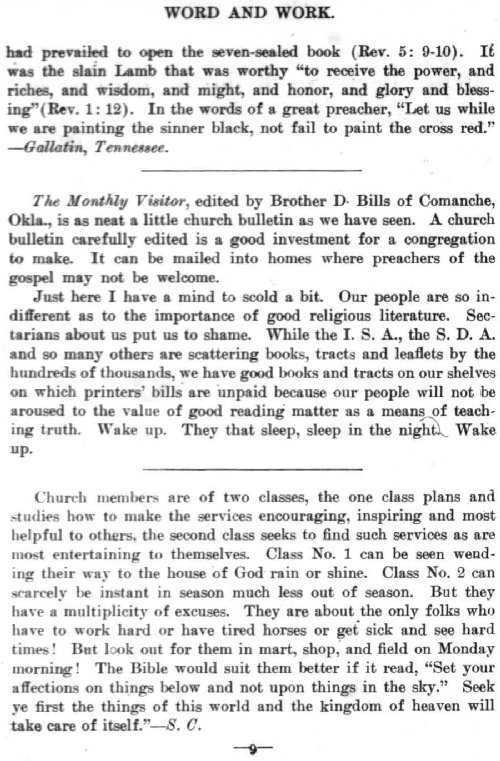 Word and Work, Vol. 7, No. 6, June 1914, p. 9
