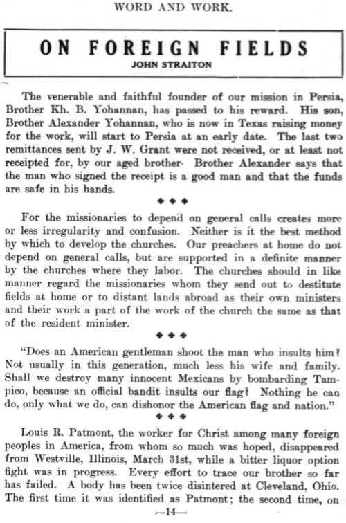 Word and Work, Vol. 7, No. 6, June 1914, p. 14