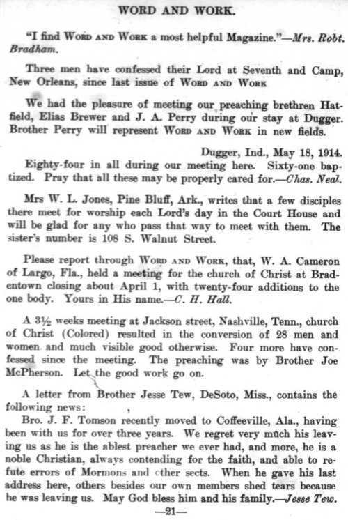 Word and Work, Vol. 7, No. 6, June 1914, p. 21